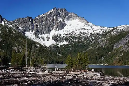 McClellan Peak seen from Upper Snow Lake