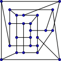 The crossing number of the McGee graph is 8.