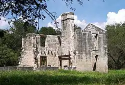 The ruins of the McKinney homestead at McKinney Falls State Park, Texas