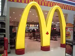 McDonald's Canada at a Walmart Canada in Toronto, Ontario