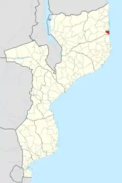 District location in Mozambique