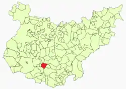 Location in Badajoz