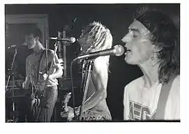 Mega City Four performing at The Venue, Oxford, UK in 1990.