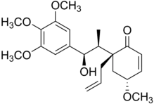 Chemical structure of megaphone