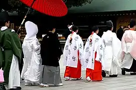 Japanese wedding at the Meiji Shrine