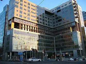 Image 9The Commonwealth Law Courts Building in Melbourne, the location of the Melbourne branches of the Federal Circuit Court of Australia, the Federal Court of Australia, the Family Court of Australia, as well as occasional High Court of Australia sittings (from Judiciary)