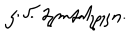 Melchizedek III's signature