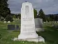 West view of Grave marker