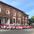 Members of the Confraria in Easter Procession