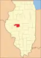 Menard County at the time of its creation in 1839