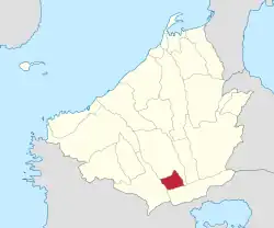 Map of Cavite with Mendez highlighted