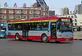 A Shaanxi Eurostar bus in Wuhai, Inner Mongolia