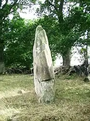 The Menhir of Saint Civière, in Le Pas