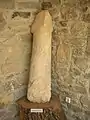 Prehistoric statue of a penis in the Vilvestre Museum.