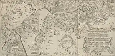 Palestine (west at the top), 1537