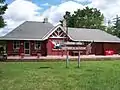 The Historical Society, housed in the former train depot in the CDP