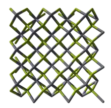 Crystal structure of mercury(II) fluoride.