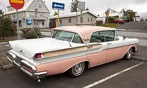 1957 Turnpike Cruiser 4-door hardtop; rear window closed