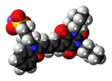 Space-filling model of the merocyanine I molecule