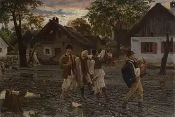 Happy Brothers, painting, 1887