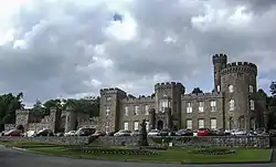 Front view of Cyfarthfa Castle, Merthyr Tydfil, South Wales.