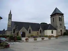 The parish church in Meslan