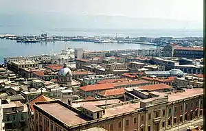 View of Messina Harbour looking towards the station.