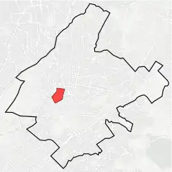 Location within Athens municipality