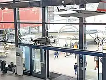 SUI-9999 Meteodrone exhibited at the Swiss Museum of Transport in Lucerne.