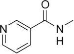 Skeletal formula of nicotinyl methylamide