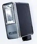 Front  view of an Metz 171 mecablitz - Compact electronic flash, 1967