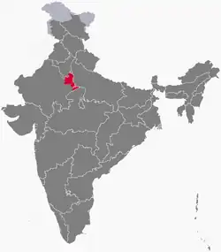 Location of Mewat