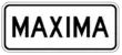 SR-9a: Maximum speed limit (plaque)