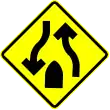 SP-38b: Divided road ends