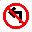 SR-24: Left turn prohibited