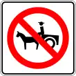 SR-28: Animal-drawn vehicles prohibited