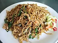 Mi goreng with chicken and shrimp in Jakarta