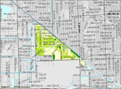 U.S. Census Bureau map showing city limits