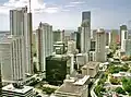 Brickell skyscrapers under construction in 2006