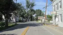 Looking west on Center Street in Miamiville