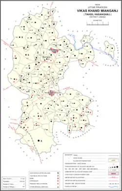 Map of Mianganj CD block