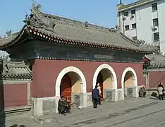 The gate of the temple