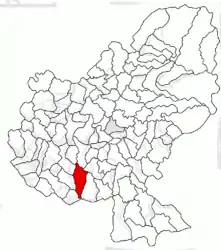 Location in Mureș County