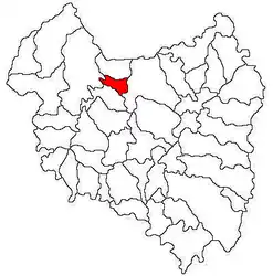 Location in Covasna County