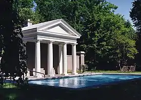 Pool House (1997) at Edgewater, in Barrytown, New York (photo 1999).