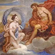 Iris and Jupiter by Michel Corneille the Younger (1701)