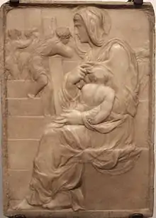 Michelangelo, Madonna della Scala, ca. 1491, Casa Buonarroti, Florence