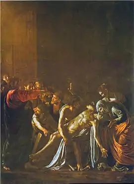 Caravaggio, The Raising of Lazarus