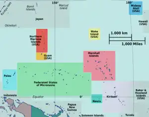 Nauru is located in Micronesia