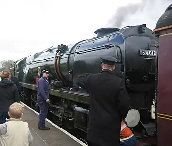 Image 109A train on the Watercress Line (from Portal:Hampshire/Selected pictures)